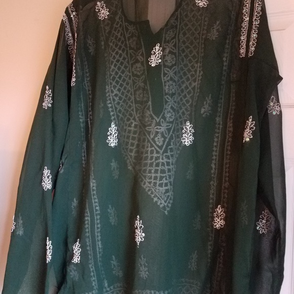 Tunic Boho Gypsy Zen Yoga Indian blouse - Picture 2 of 4